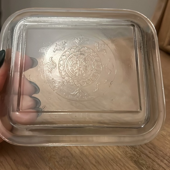 Vintage Fire King Small Casserole Dish & Lid Refrigerator Light Blue 1940’s - Picture 6 of 8